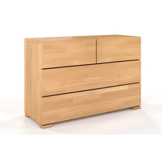 Commode 4 tiroirs bois naturel collection MODERN