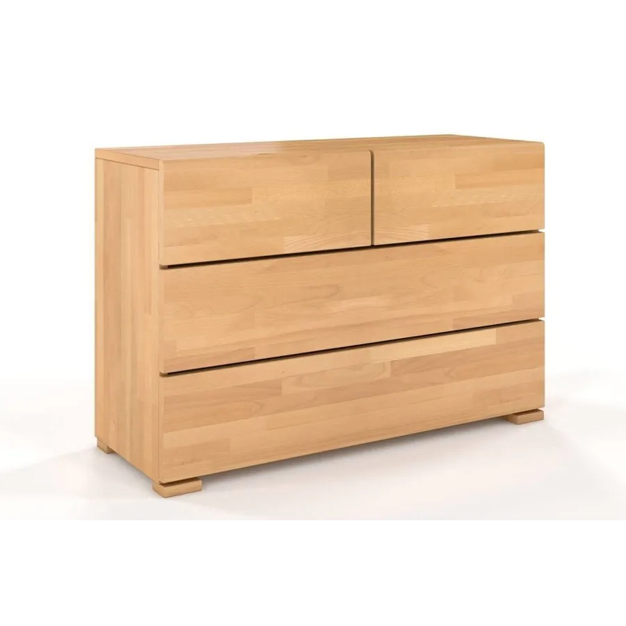 Commode 4 tiroirs bois naturel collection MODERN