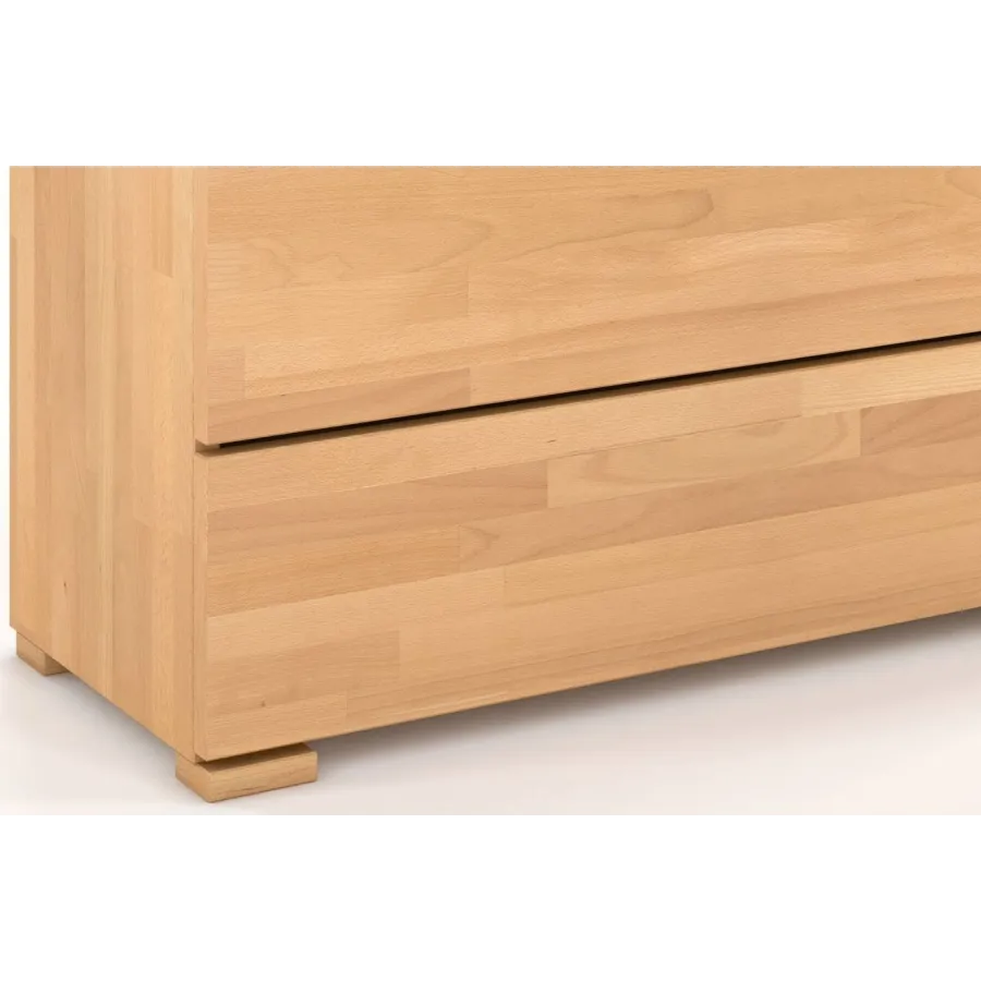 Commode 4 tiroirs 100 & bois massif collection MODERN