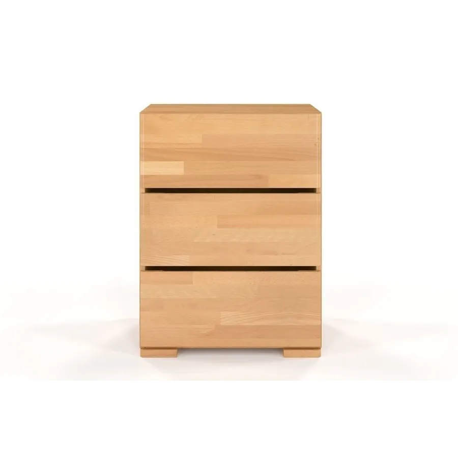 Commode en bois naturel 3 tiroirs collection AGA
