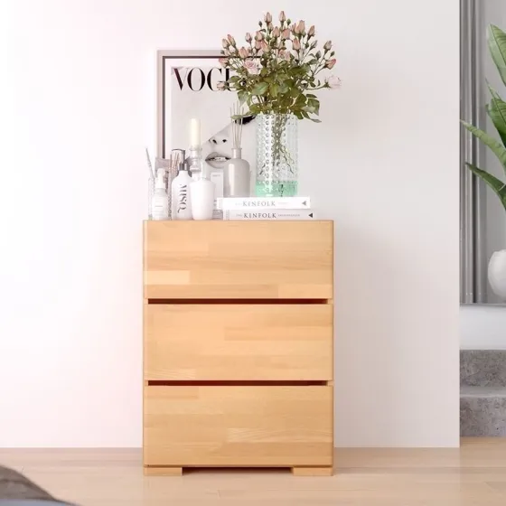 Commode en bois massif chambre adulte collection NICEA