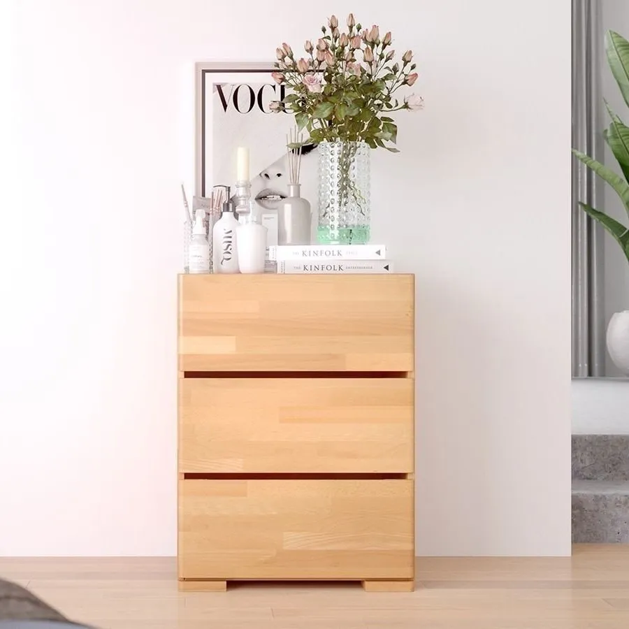 Commode en bois massif chambre adulte collection NICEA