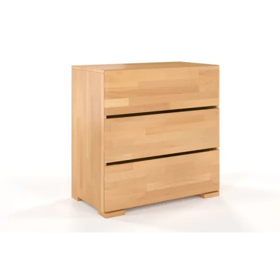 Commodes en bois 3 tiroirs finition naturel collection NICEA