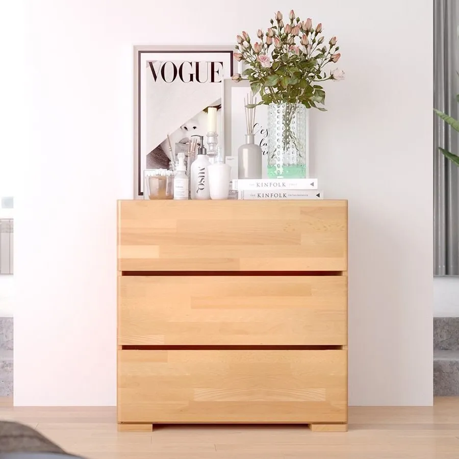 Commodes en bois 3 tiroirs chambre adulte collection NICEA