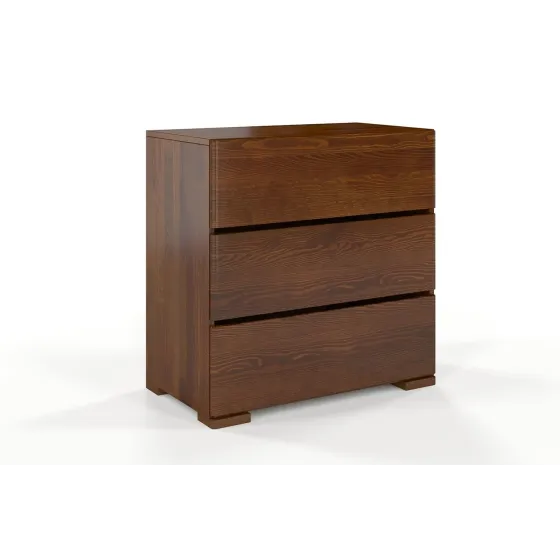 Commode en bois pin massif noyer collection NICEA