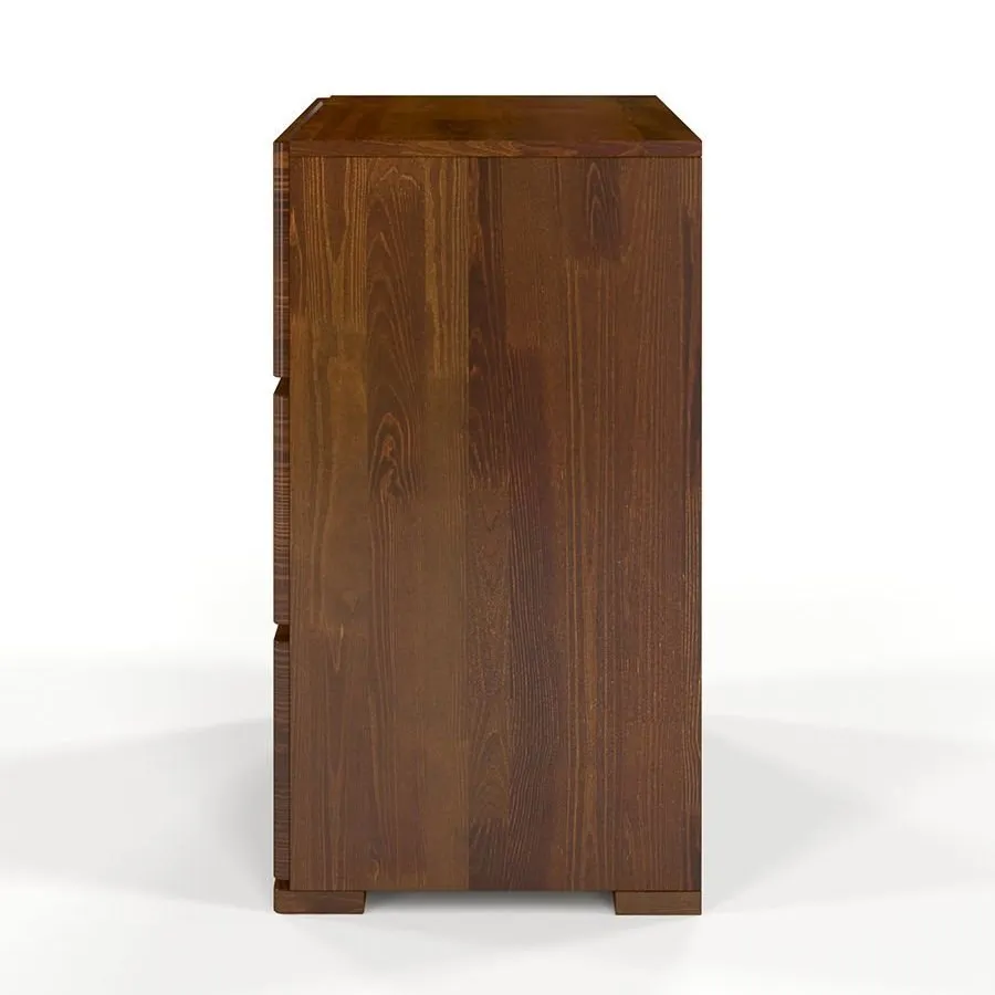 Commode en pin finition noyer collection NICEA