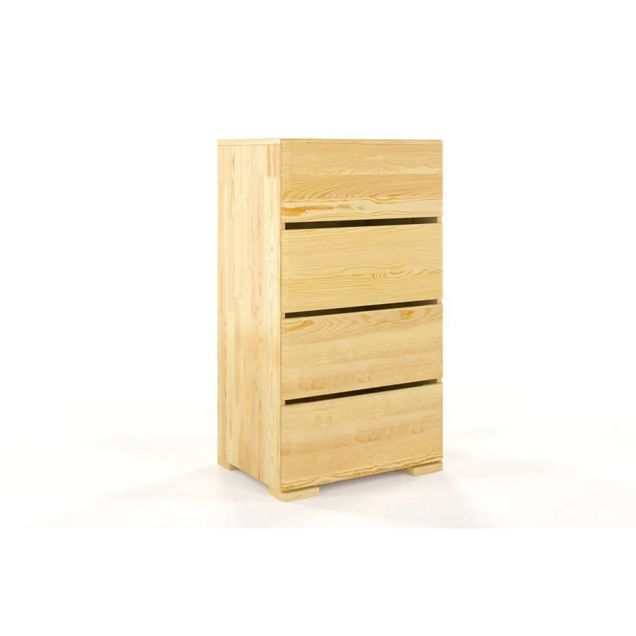 Commode haute en pin naturel collection NICEA