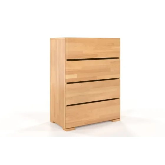 Commode haute bois massif finition naturel collection NICEA