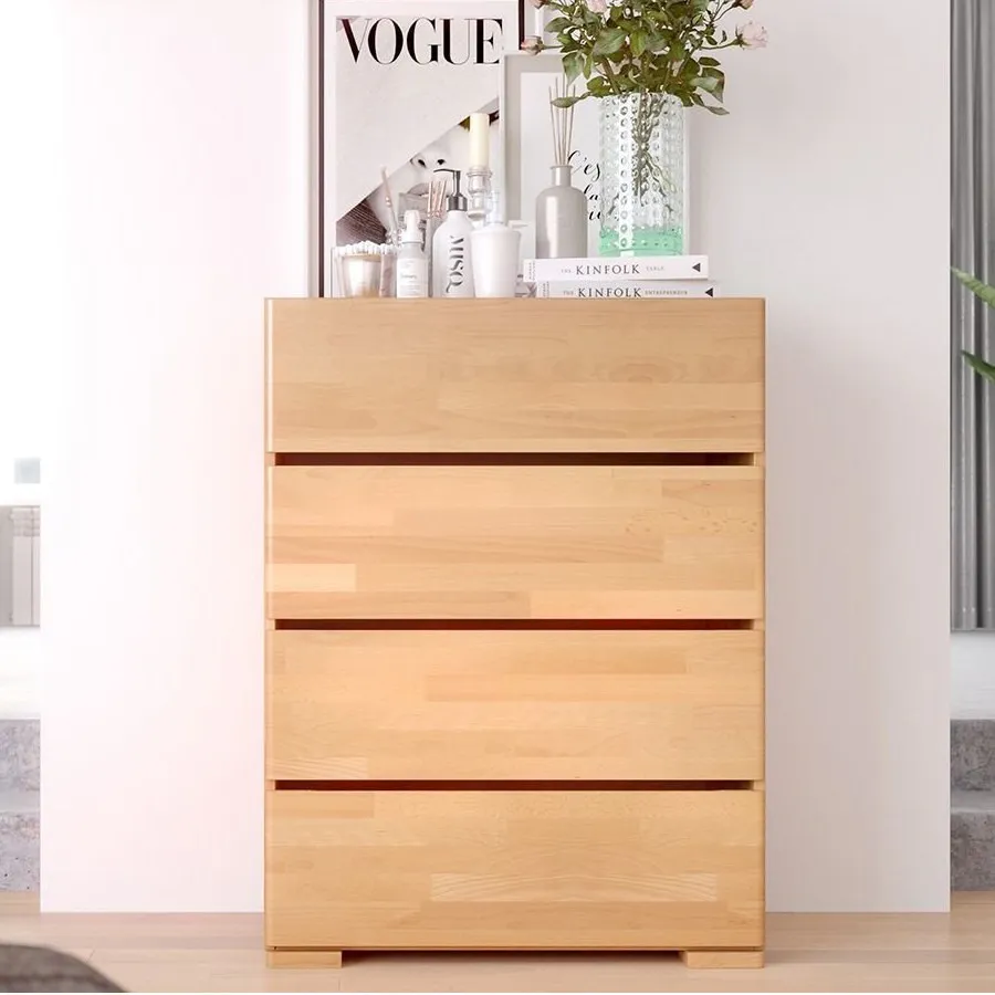 Commode haute bois massif pour chambre collection NICEA