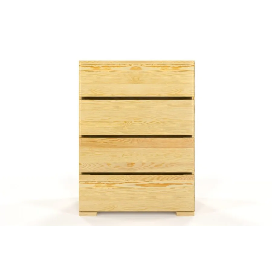 Commode en pin haute 4 tiroirs collection NICEA