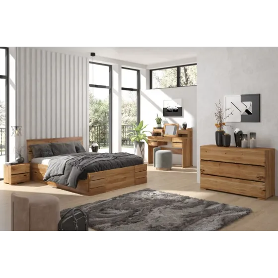 Mobilier pour chambre en chêne naturel collection NICEA