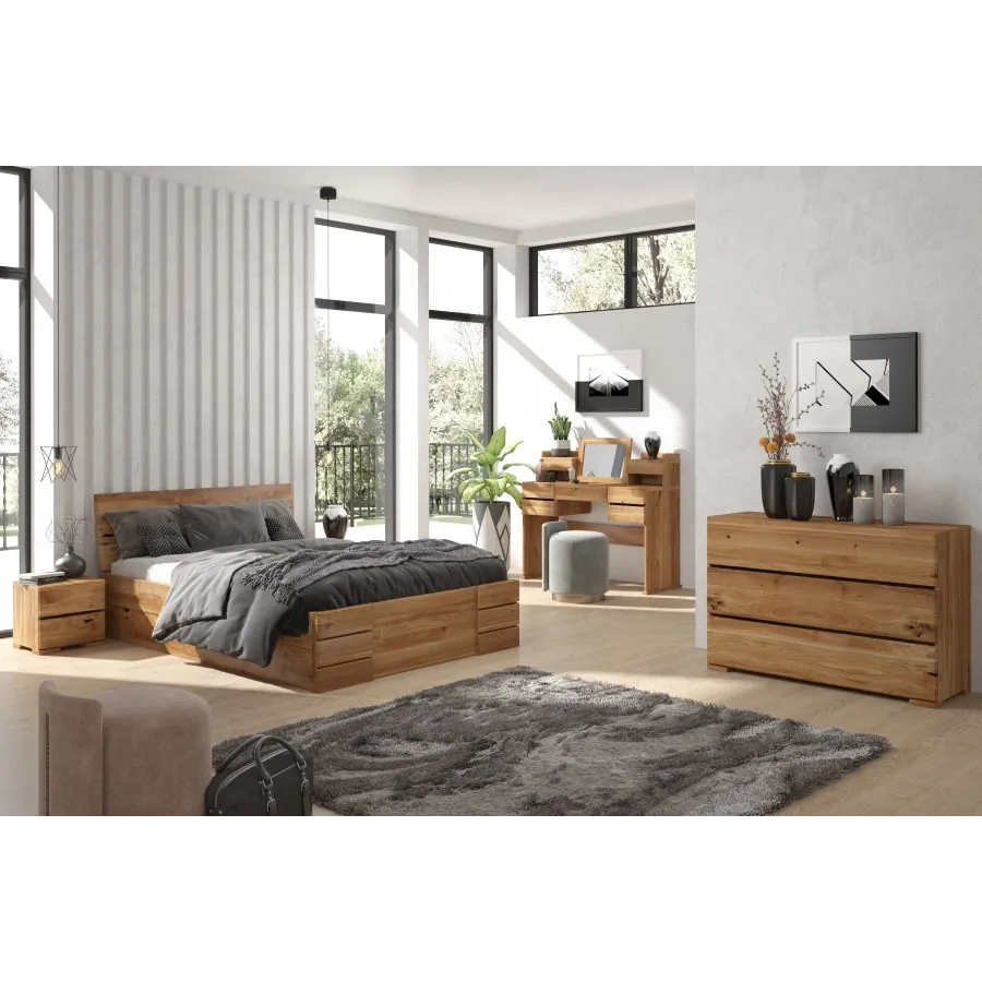 Mobilier pour chambre en chêne naturel collection NICEA