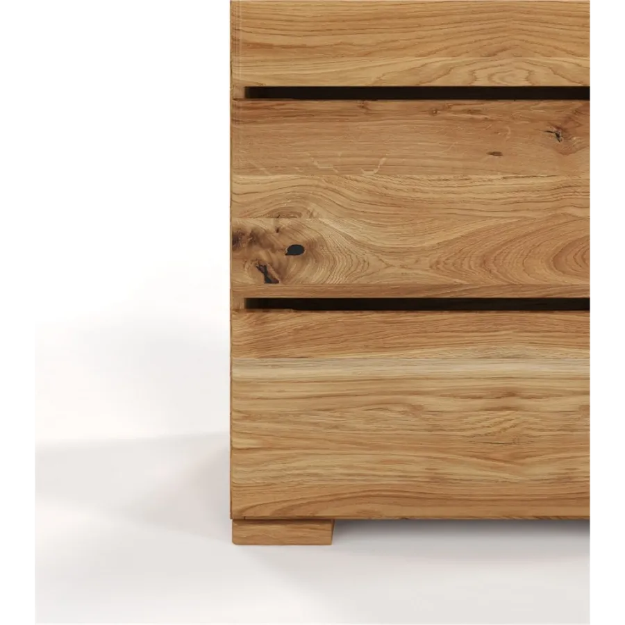 Commode bois naturel 100% chêne massif collection NICEA