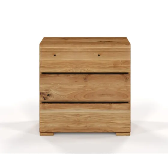 Commode chêne naturel 3 tiroirs collection NICEA