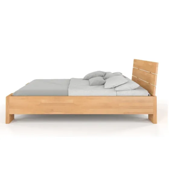 Lit coffre en bois 180x200 finition naturel collection MODENA