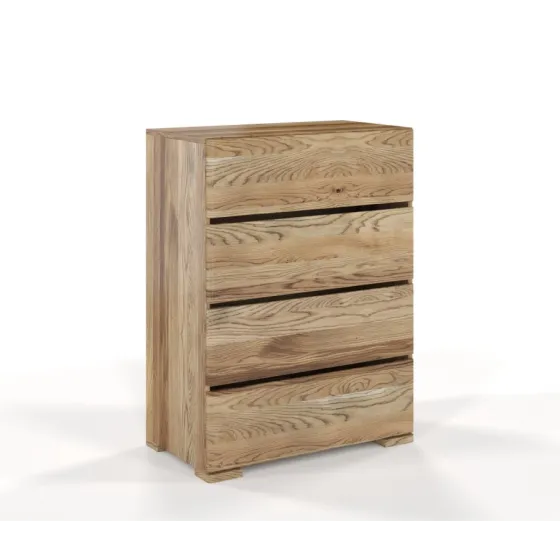 Commode chêne clair 4 tiroirs collection NICEA