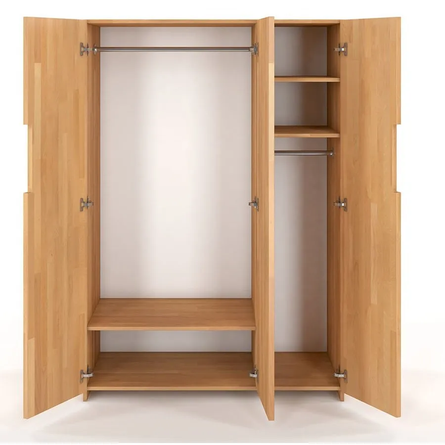 Armoire en bois avec 2 penderies collection BORGA