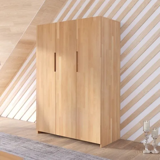 Armoire en bois 3 portes chambre adulte collection BORGA