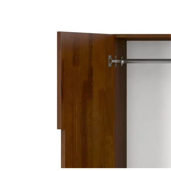 Armoire en pin noyer 3 portes collection BORGA