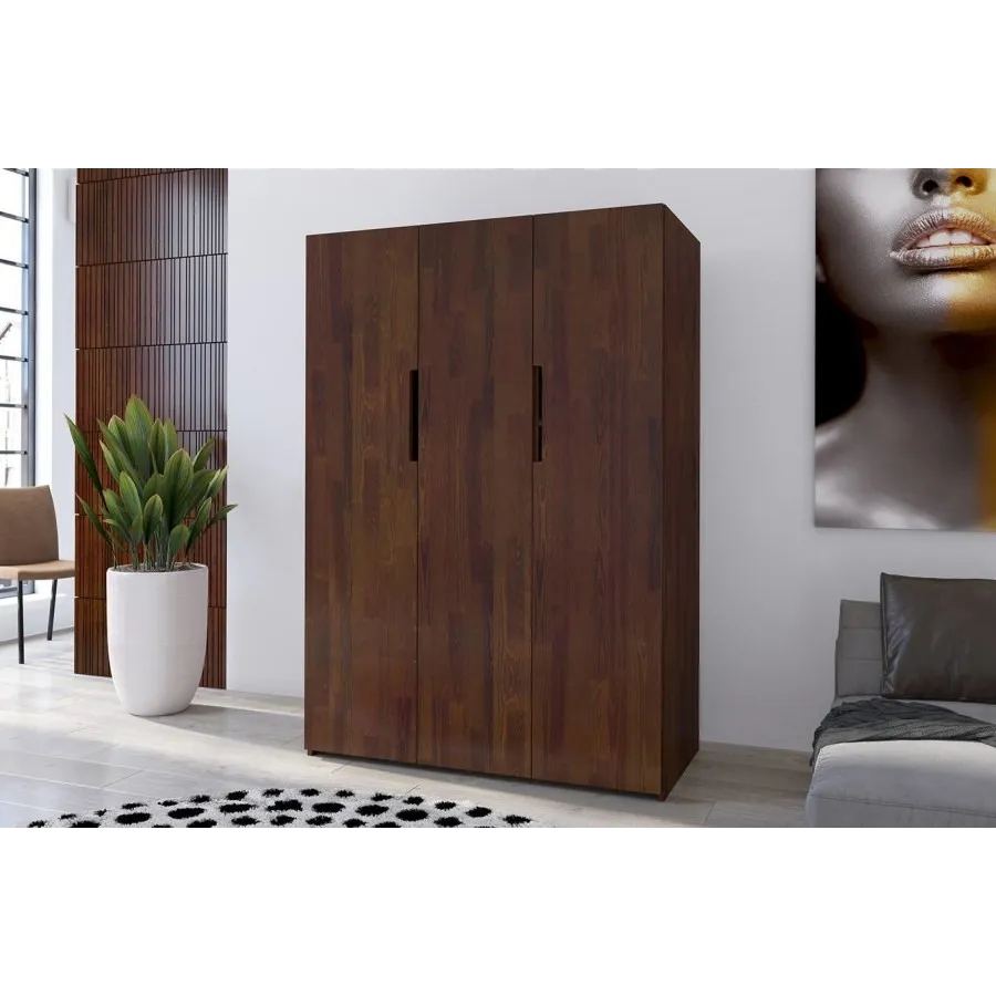 Armoire en pin 3 portes chambre adulte BORGA