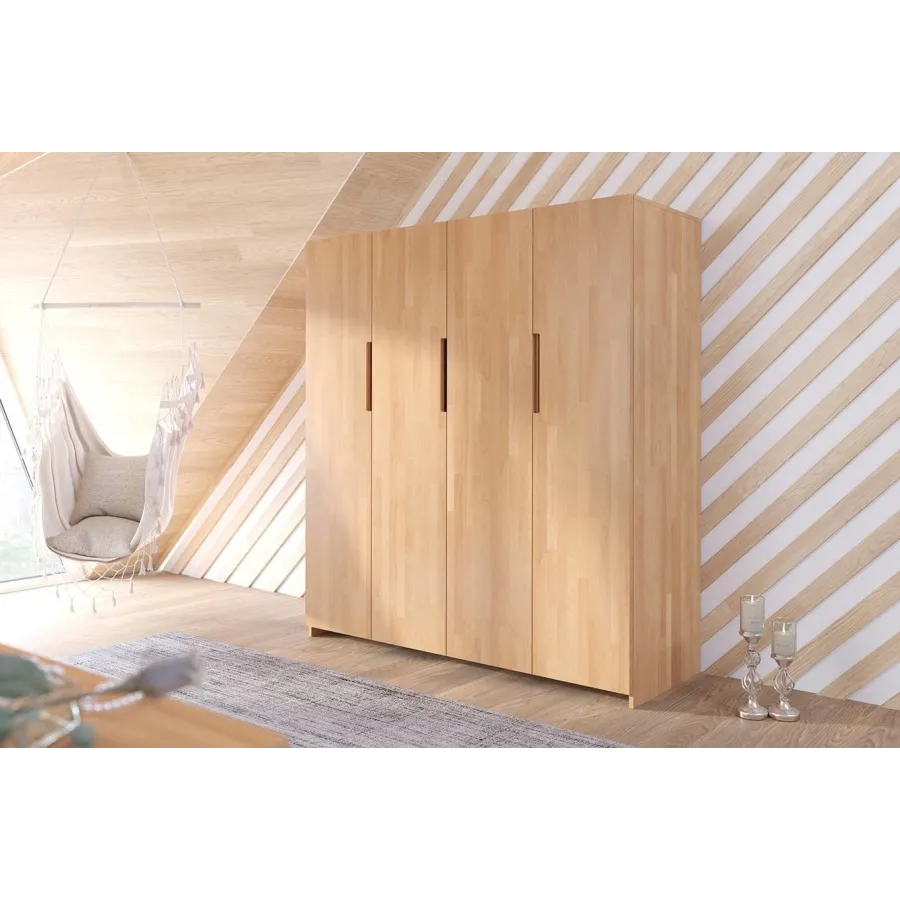 Armoire bois 4 portes