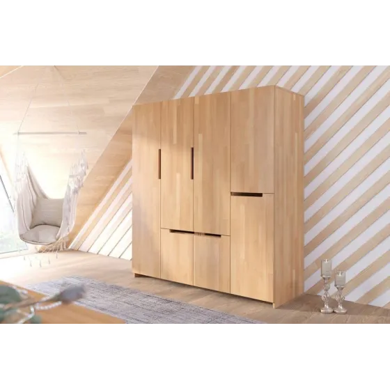 Armoire bois naturel chambre adulte collection  BORGA