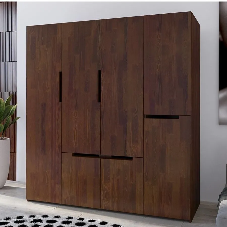 Armoire dressing bois massif pour adulte collection BORGA