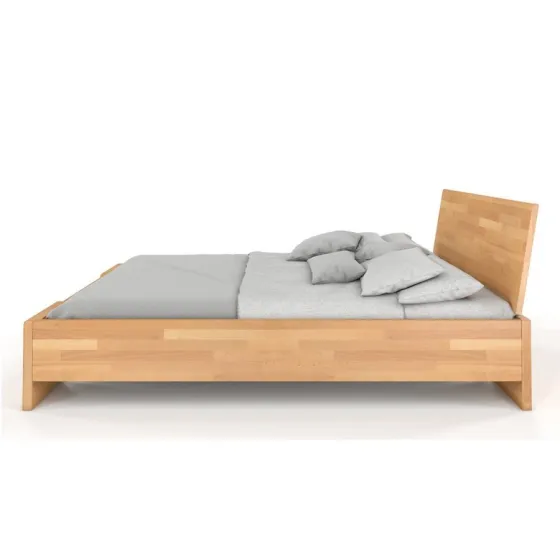 Lit coffre en bois 160x200 finition naturel NOVA