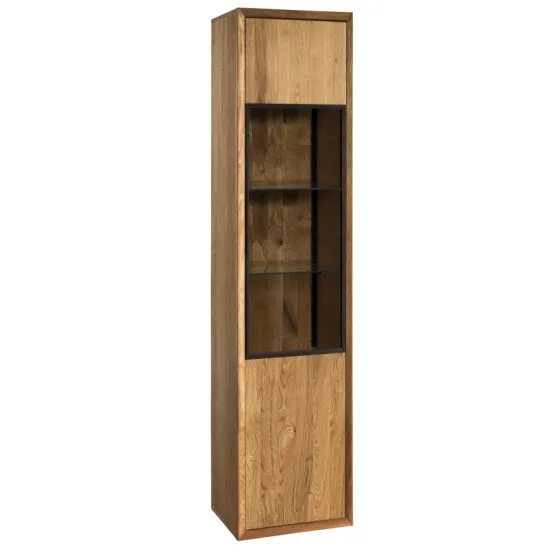Vitrine en bois chêne et verre collection FACTORY