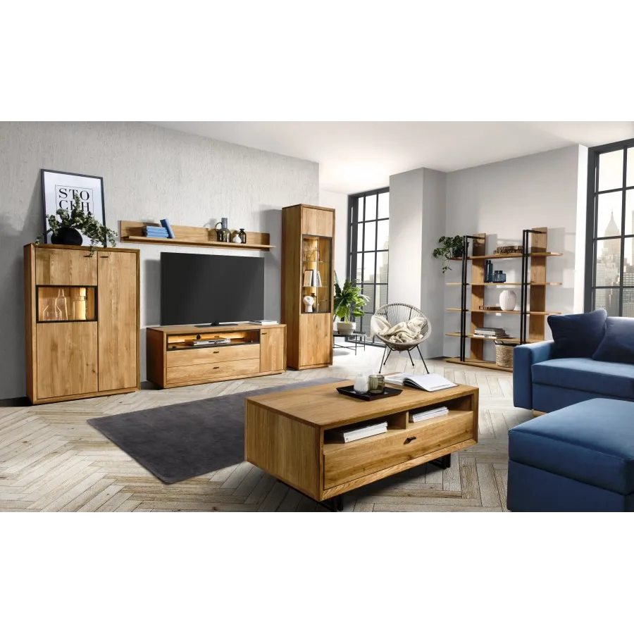 Étagère murale en bois pour salon collection  FACTORY