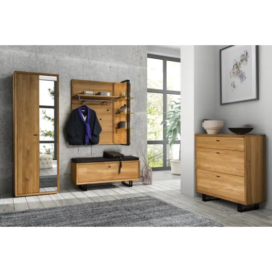Armoire garde-robe en bois pour entrée collection FACTORY