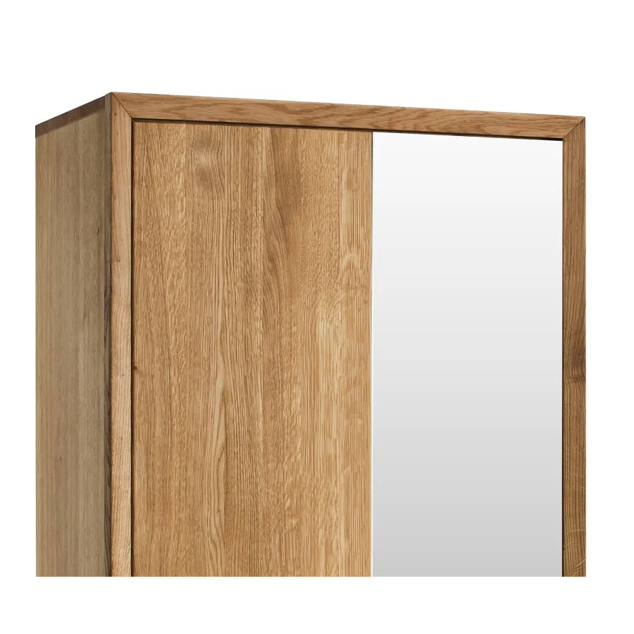 Garde robe en bois avec miroir collection FACTORY