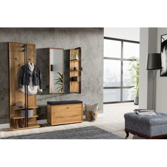 Miroir encadrement en bois pour entrée collection FACTORY