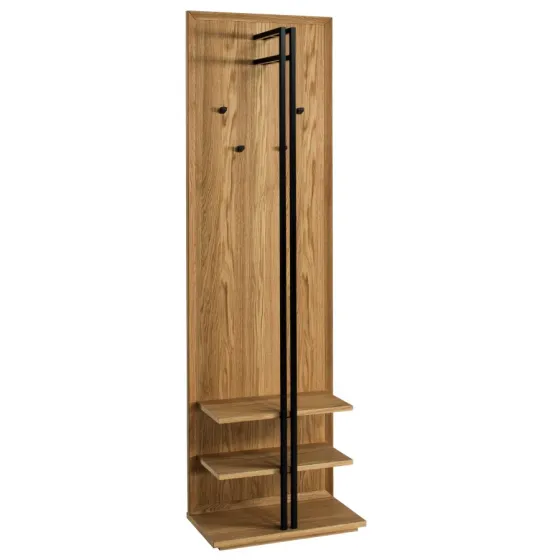 Porte manteau en bois et métal noir collection FACTORY