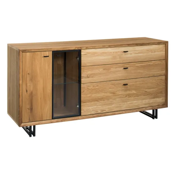 Buffet en bois massif et métal collection FACTORY