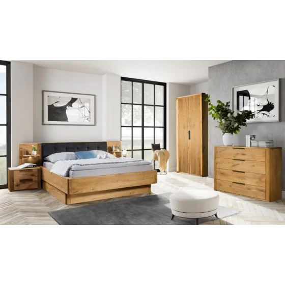 Commode chêne 4 tiroirs pour chambre collection VERONA