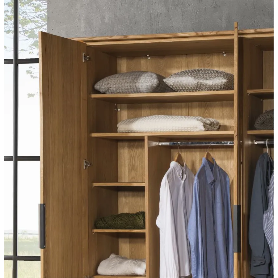 Armoire-dressing en bois 3 portes
