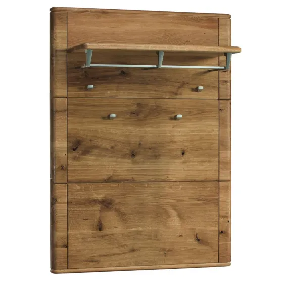Porte manteau mural bois avec étagère collection VERONA