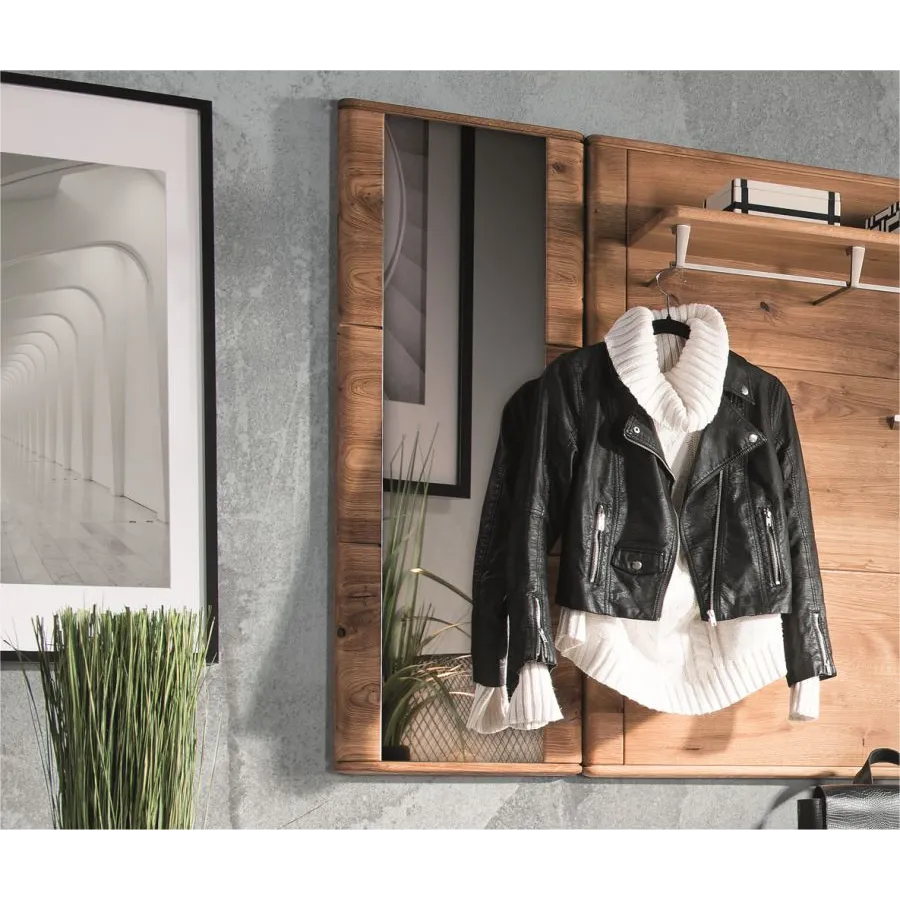 miroir chêne naturel 115x40 cm collection VERONA