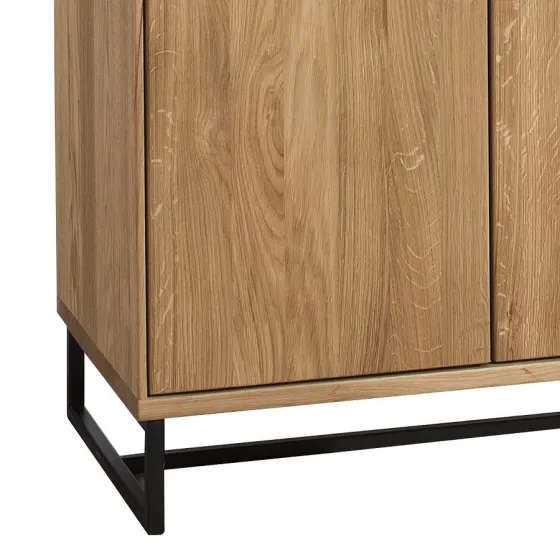 Buffet en bois massif avec pieds métal collection ARCO