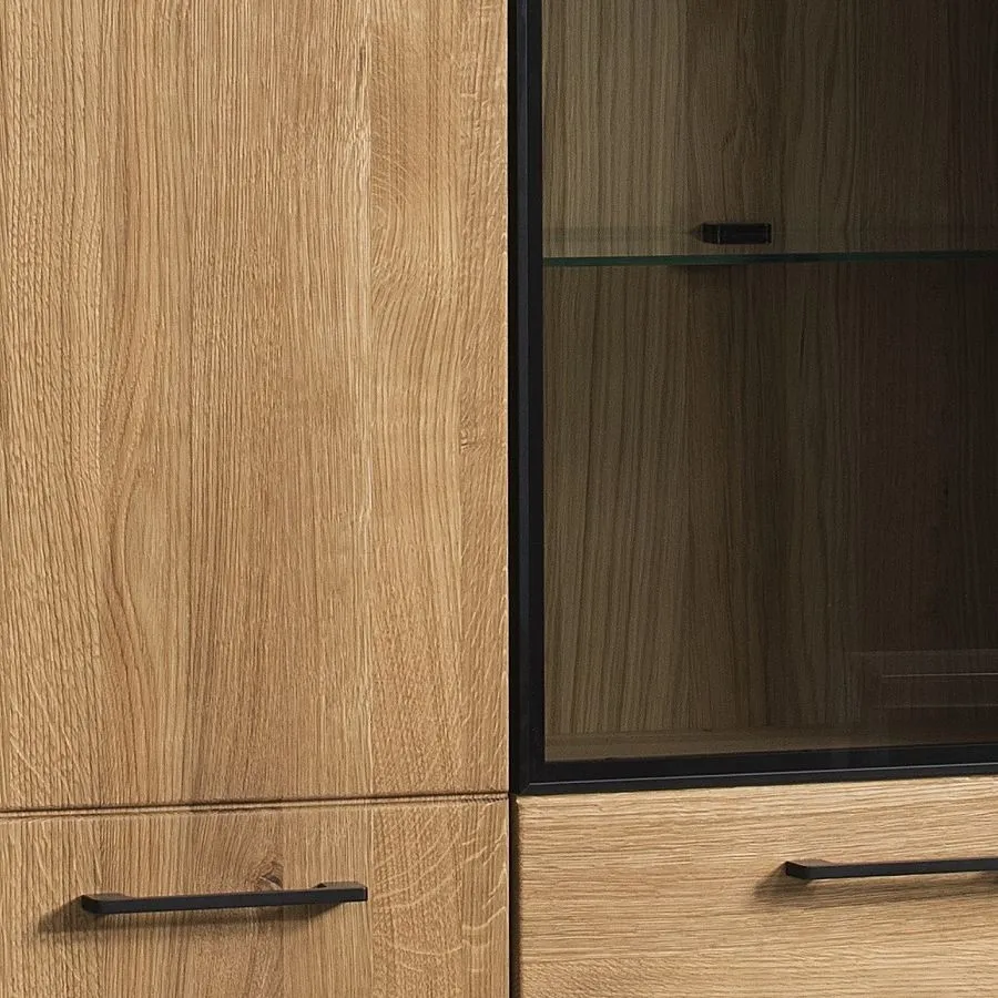 Vitrine en bois avec porte vitrée collection ARCO