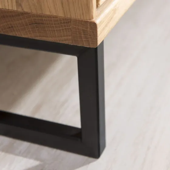 Buffet en chêne naturel avec pieds métal collection ARCO