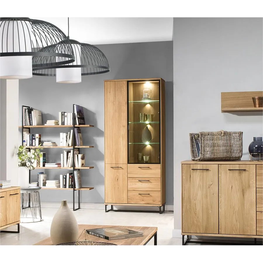 Vitrine en bois et verre pour salon collection ARCO