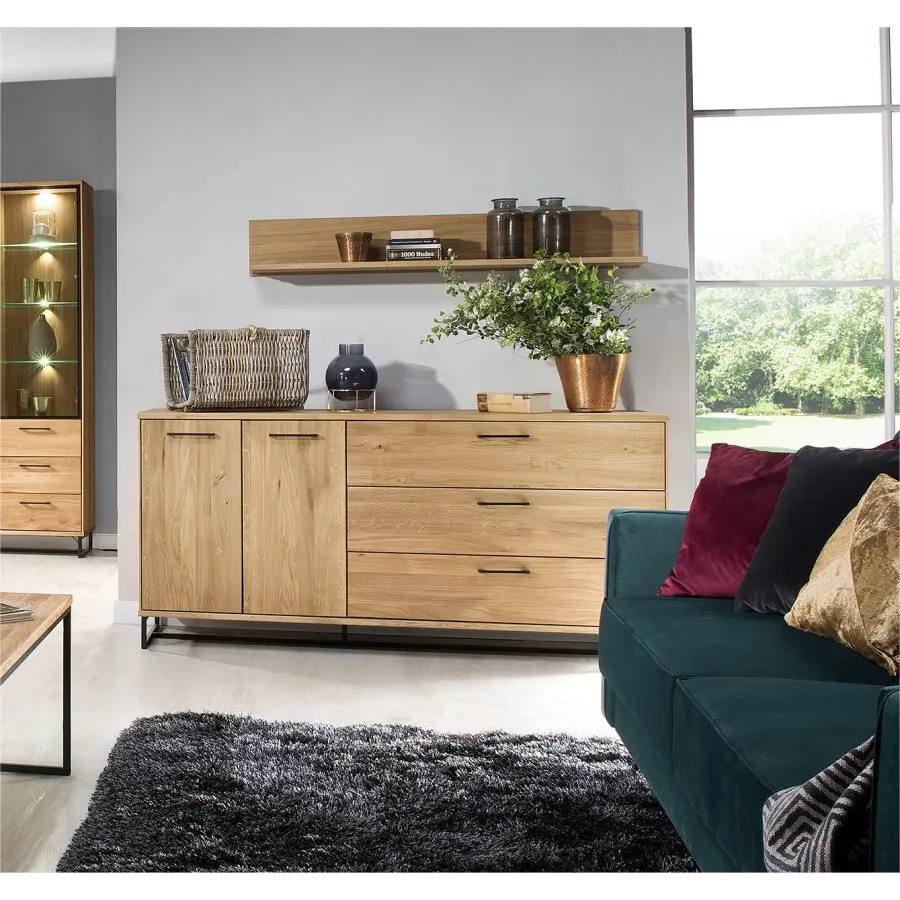 Étagères en chêne naturel pour salon collection ARCO