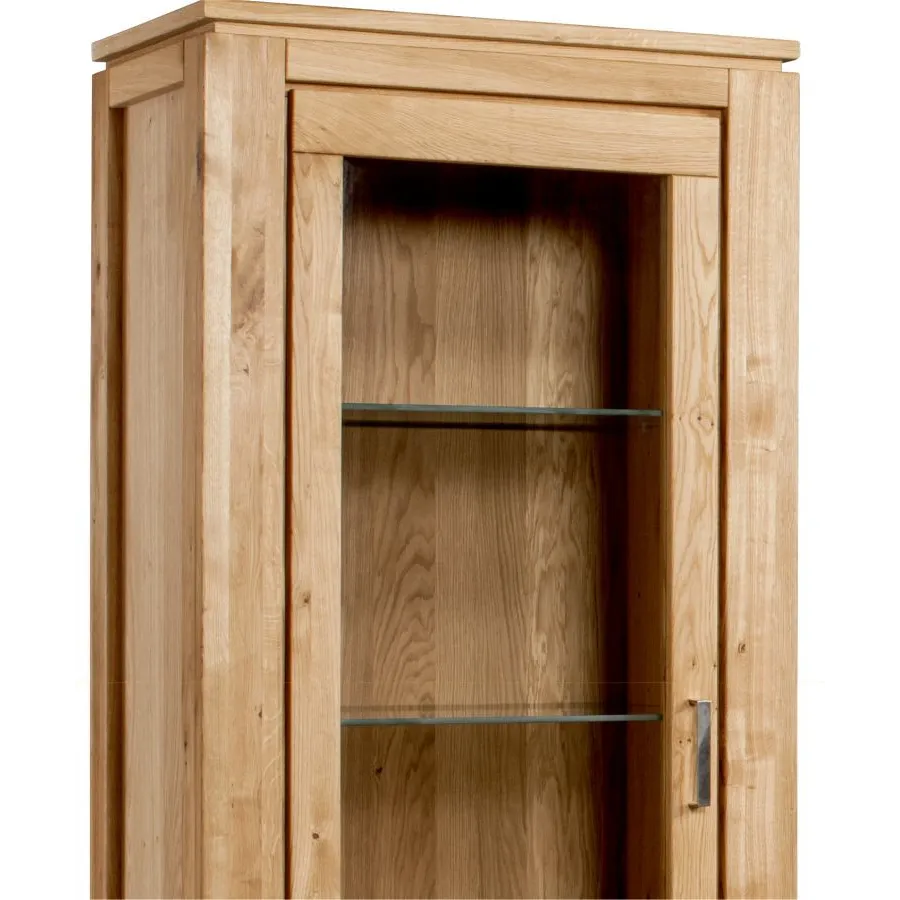 Vitrine en bois avec porte vitrée  collection YORK