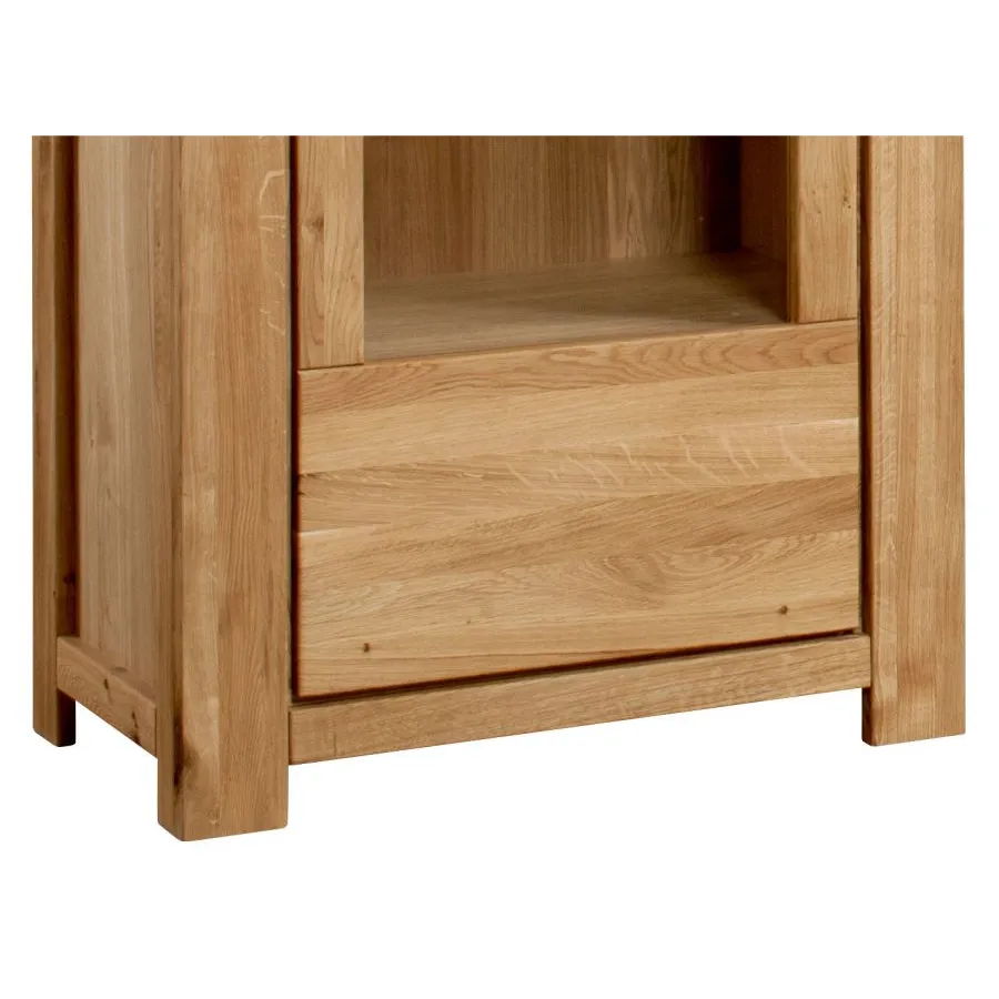 Vitrine 100% en chêne massif collection YORK
