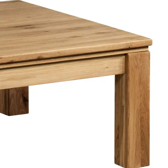 Table basse bois naturel avec grand plateau collection YORK