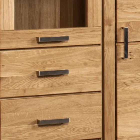 Buffet vaisselier en bois avec porte vitrée collection YORK