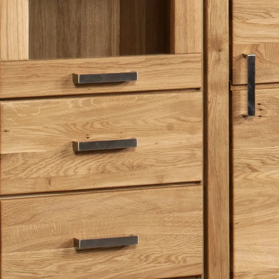 Buffet vaisselier en bois avec porte vitrée collection YORK
