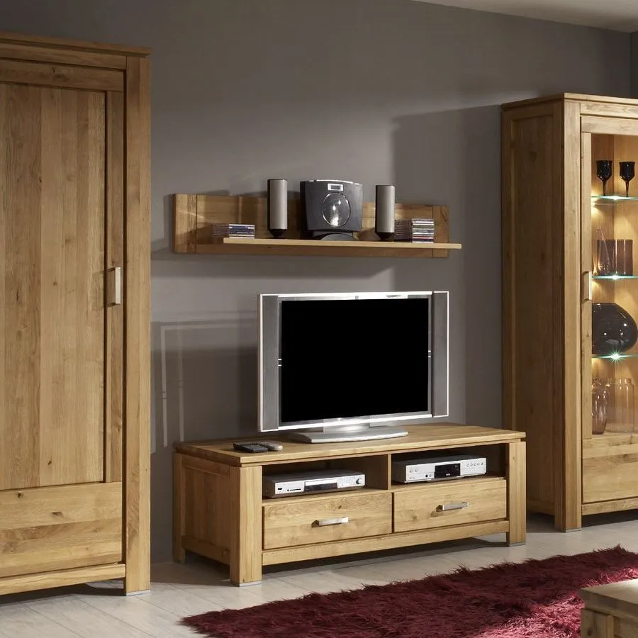 Étagère murale en bois pour salon TV collection YORK